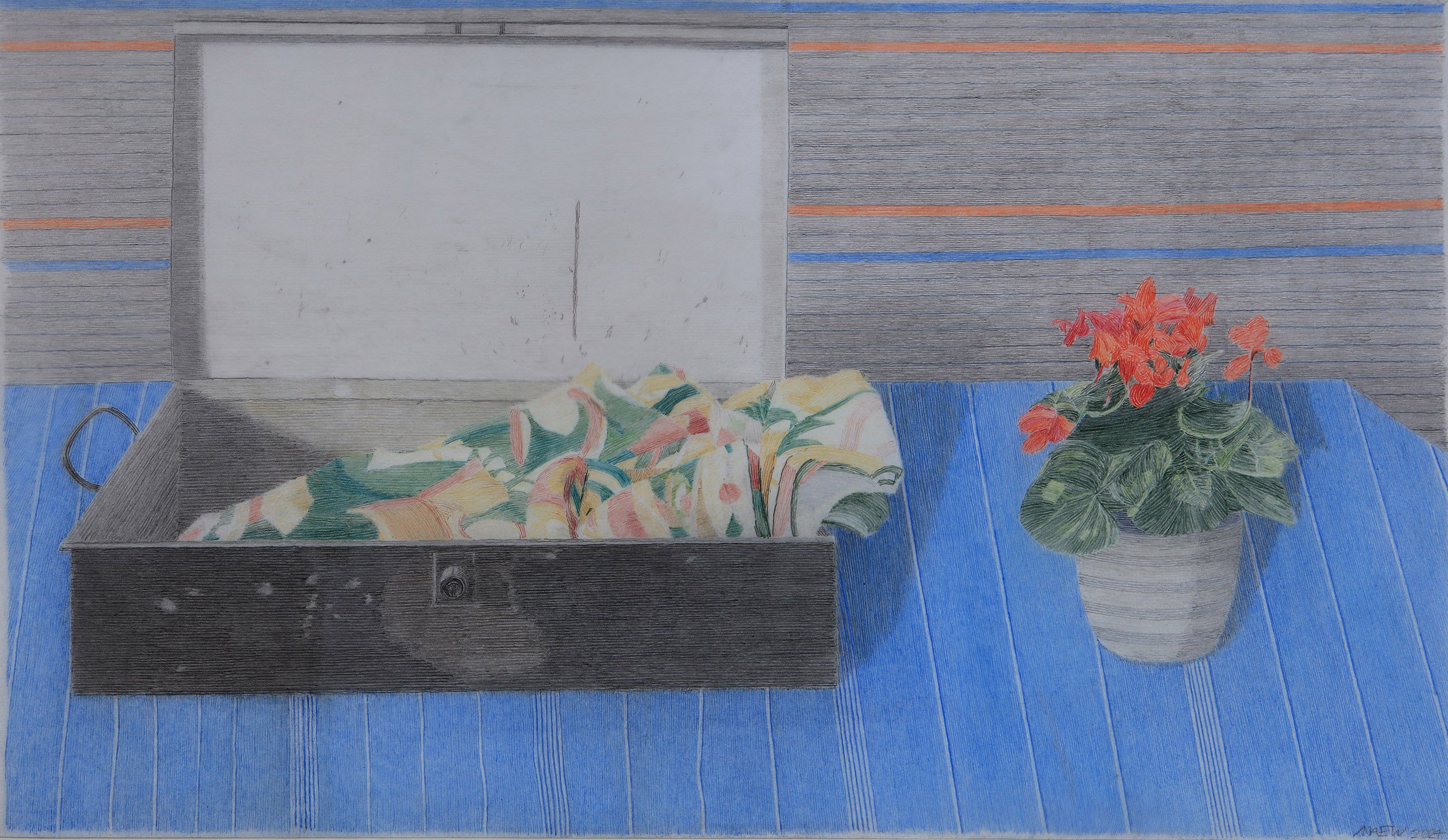 Box with Cyclamen