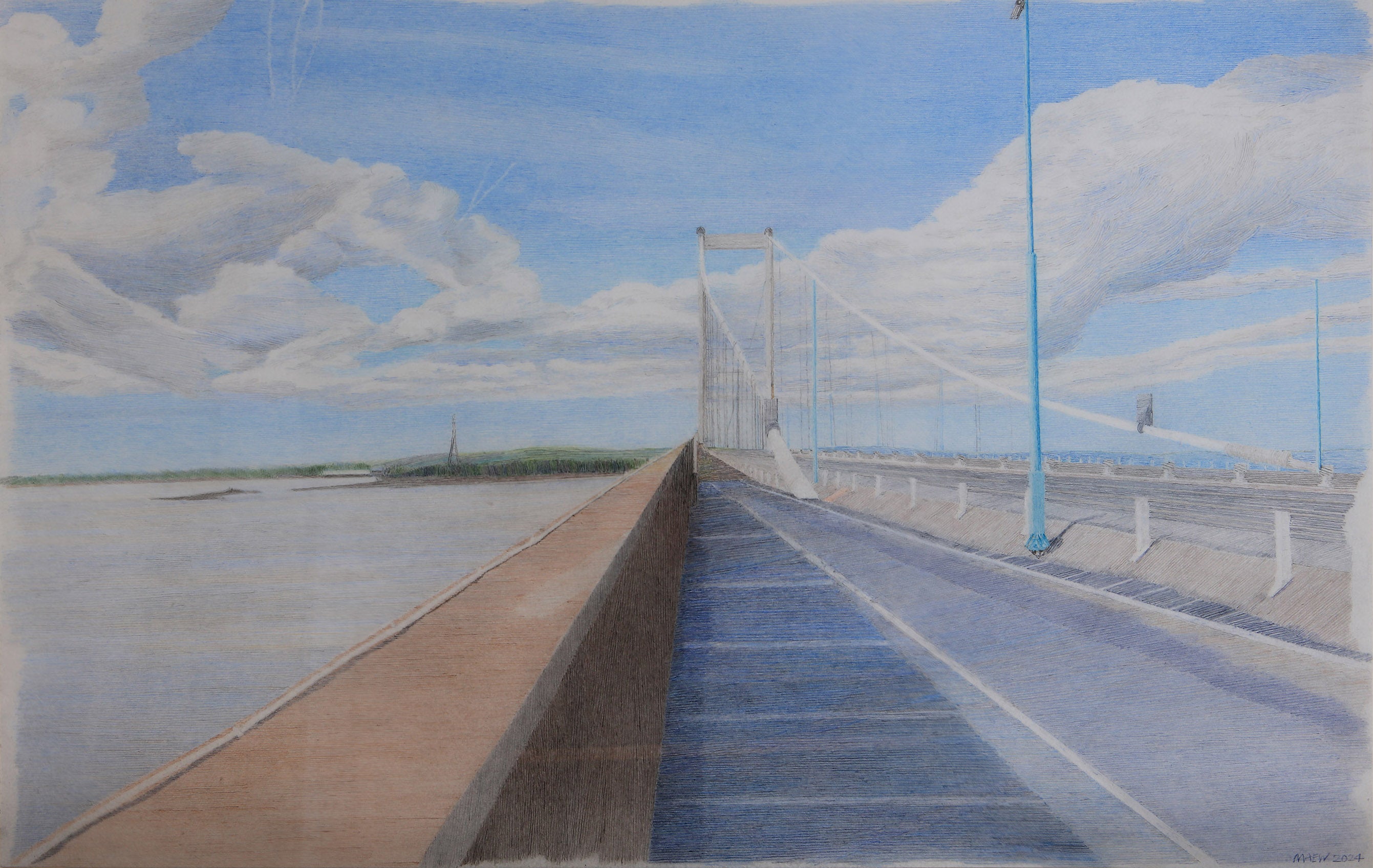 Motorway and Severn Estuary