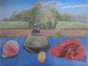 Still life with Wall and Copse