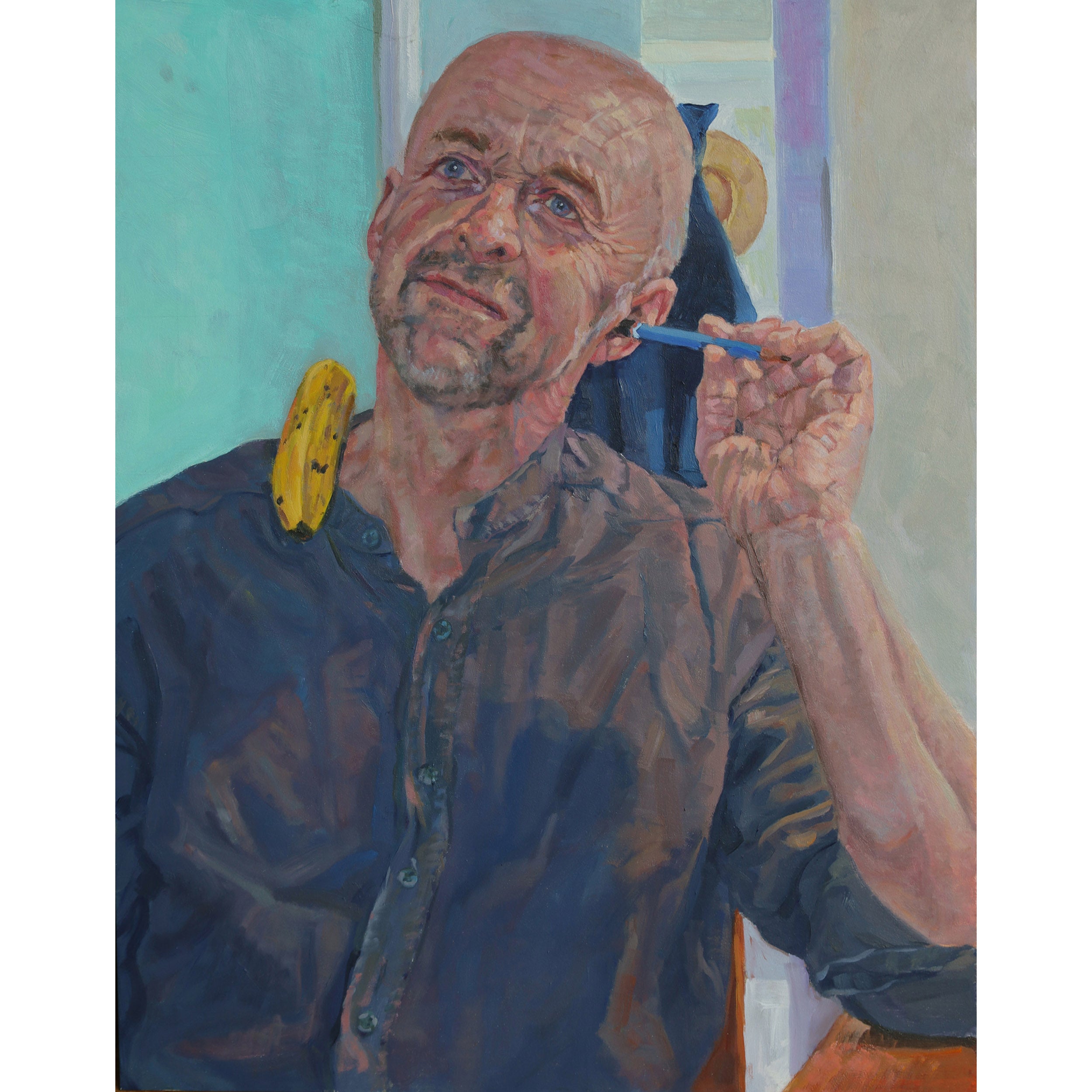 Self-portrait with Banana
