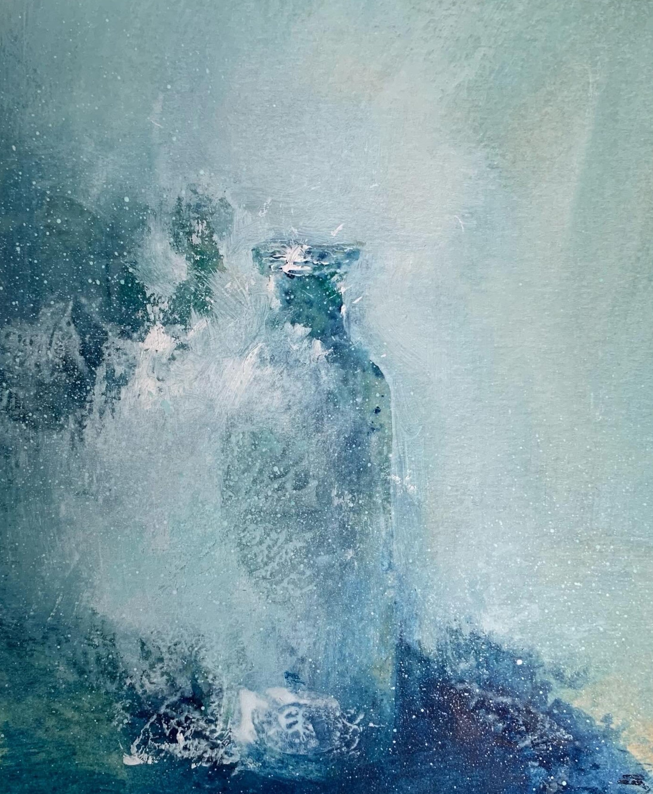 A Small Still Life by Mark Stopforth, oil on paper, 2024