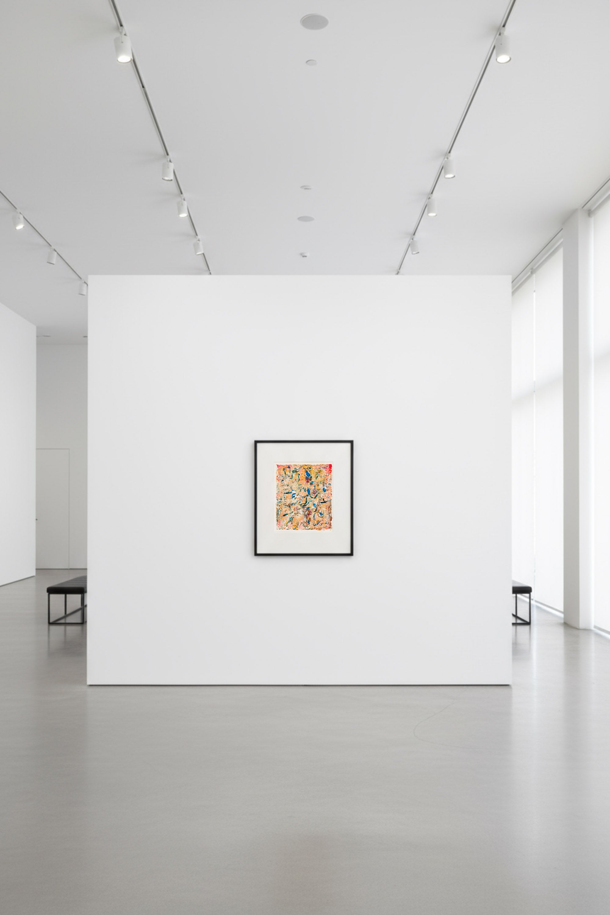 Untitled (ochre-blue-green)