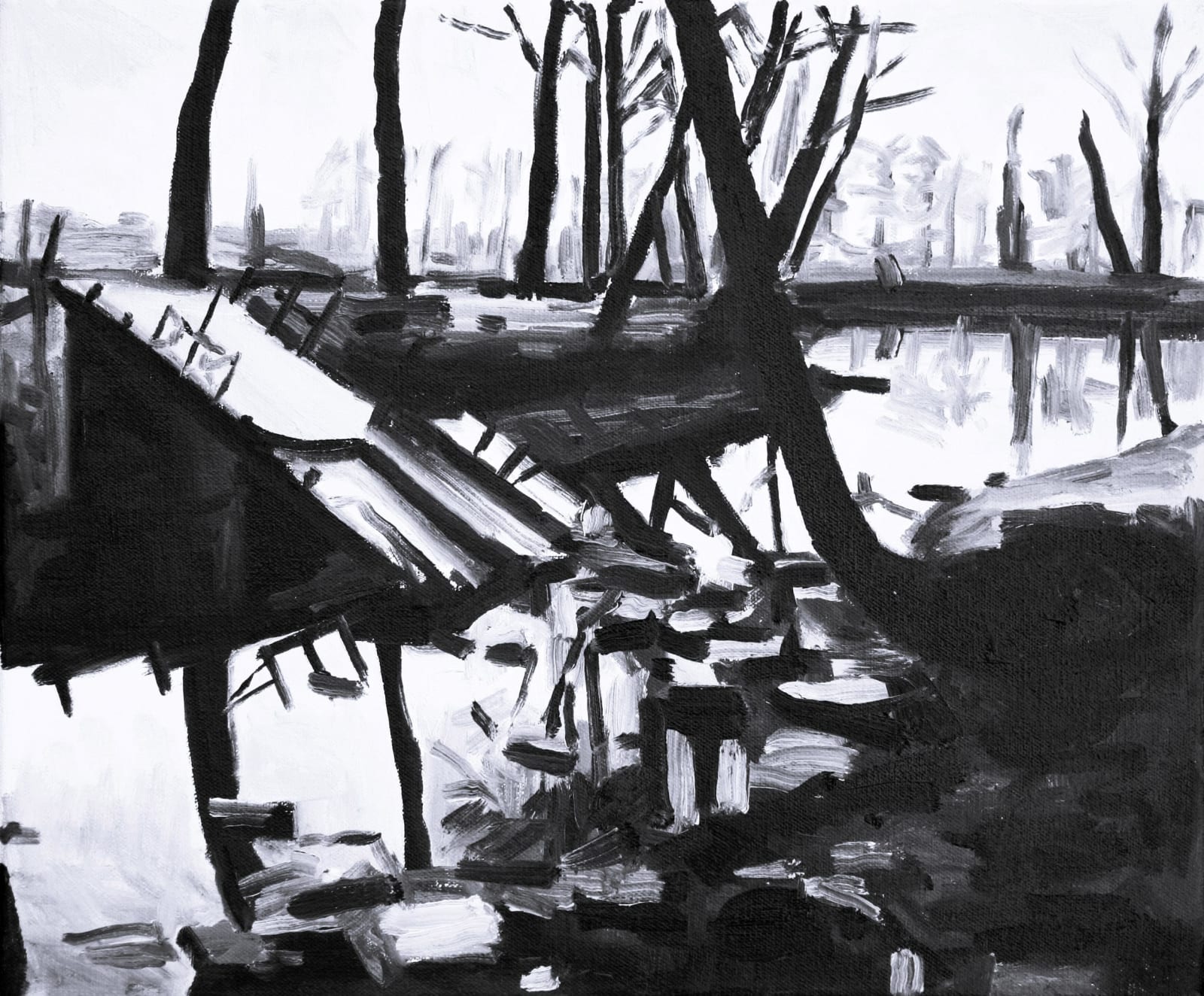Broken Bridge, Berlin, 1946: Homage to Vlaminck, 1997