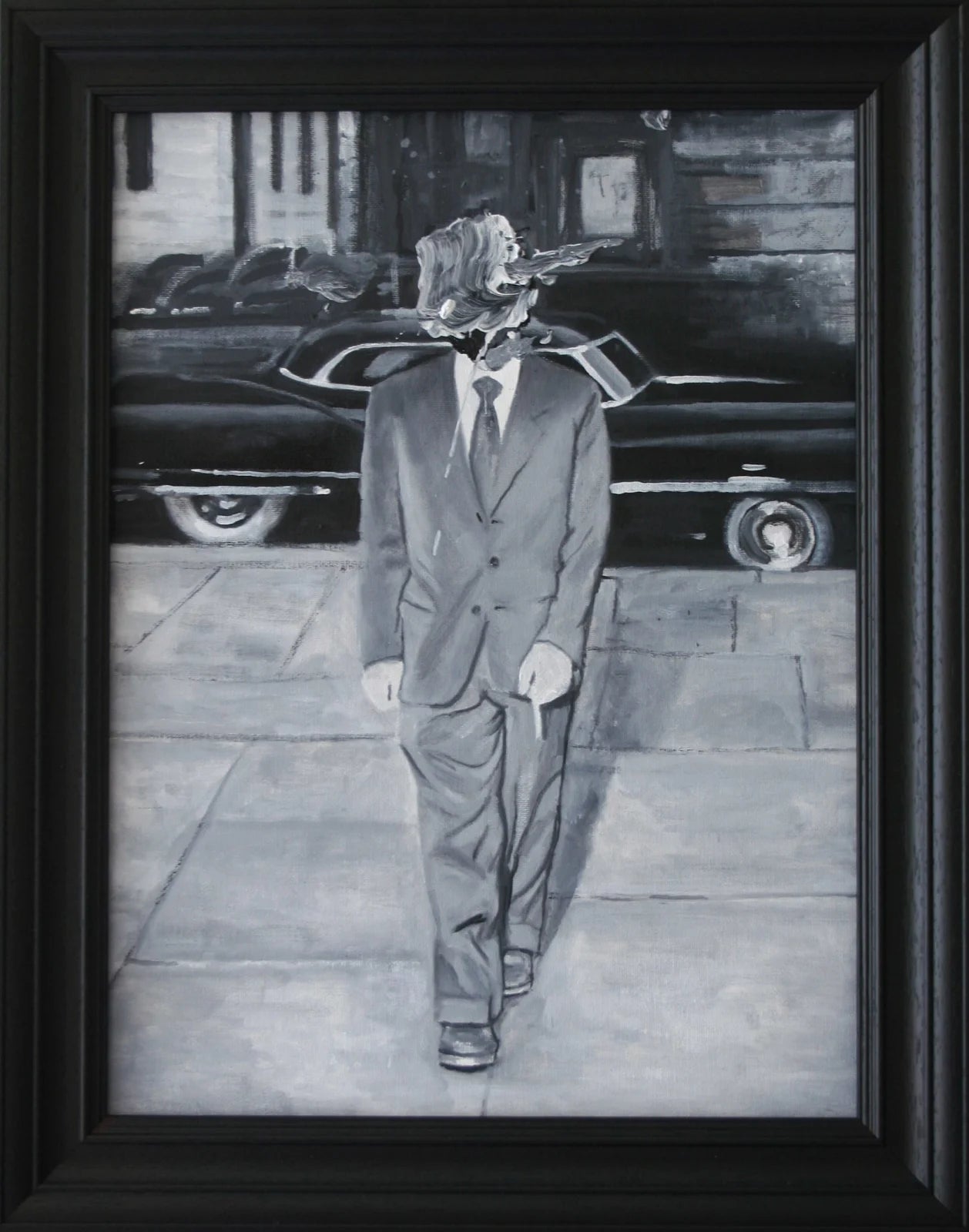 Man Crossing Pavement