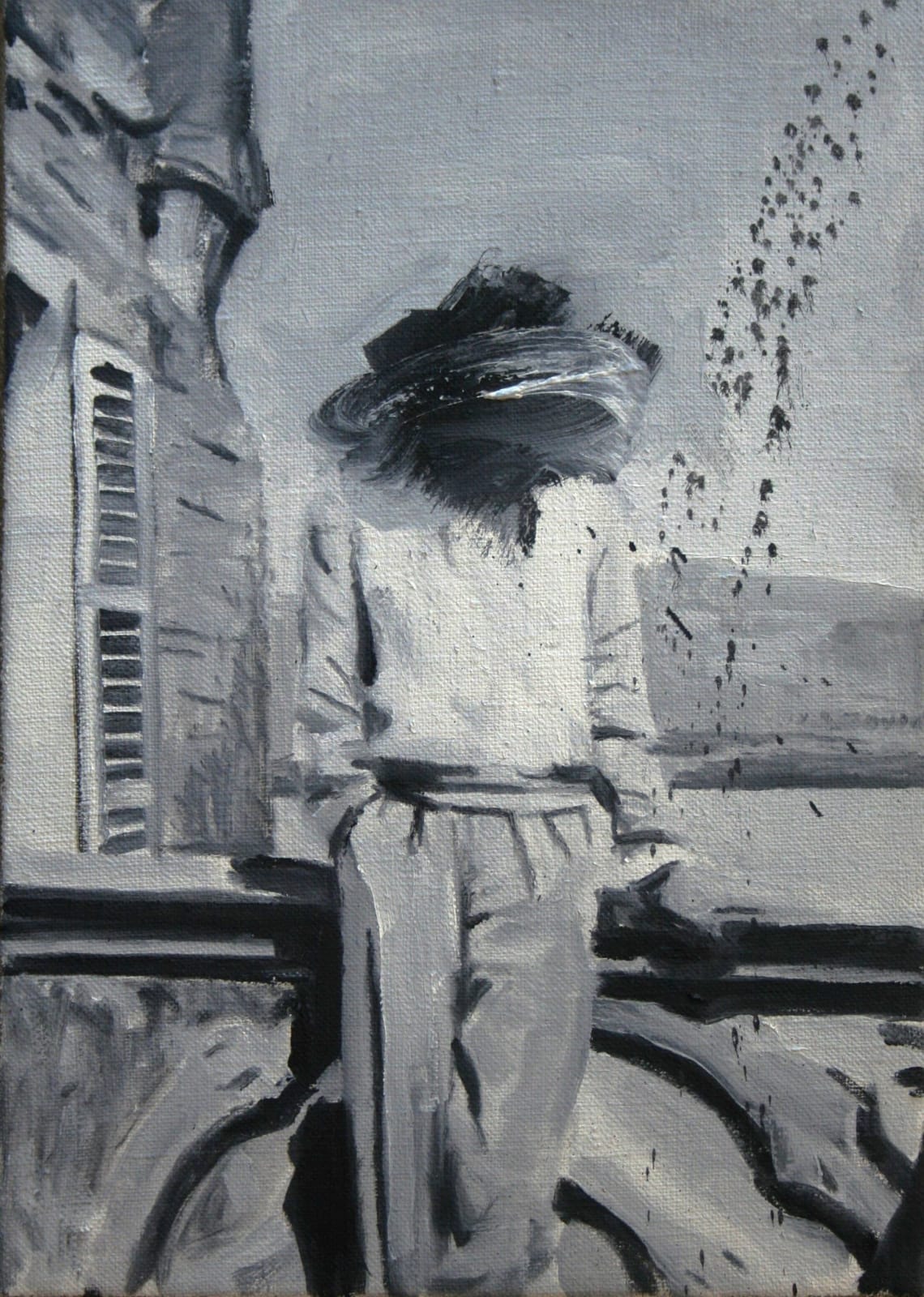 Man on Balcony, 2004
