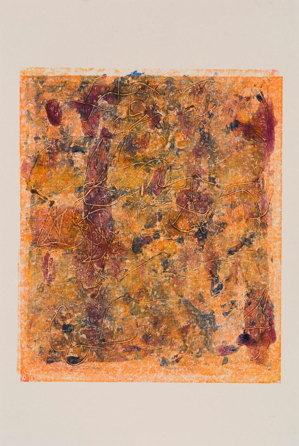 Untitled (ochre-orange-purple)