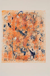 Untitled (orange-dark blue)