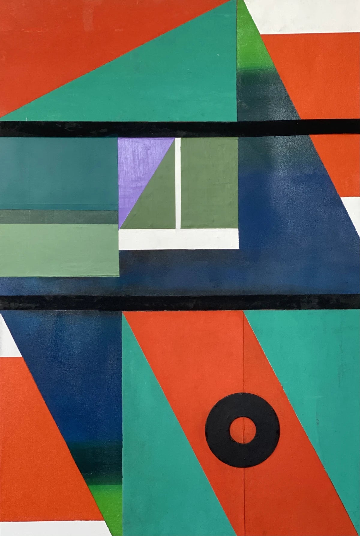 Double Orange Floating Black